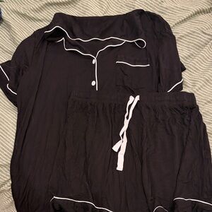 Women's Black Sleepwear Set